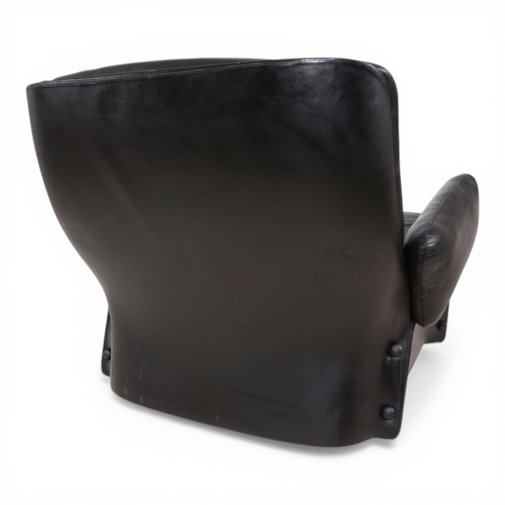 Carl Straub Leather Lounge Chair, 1970
