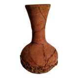 Terracotta vase covered with cork from the 70s