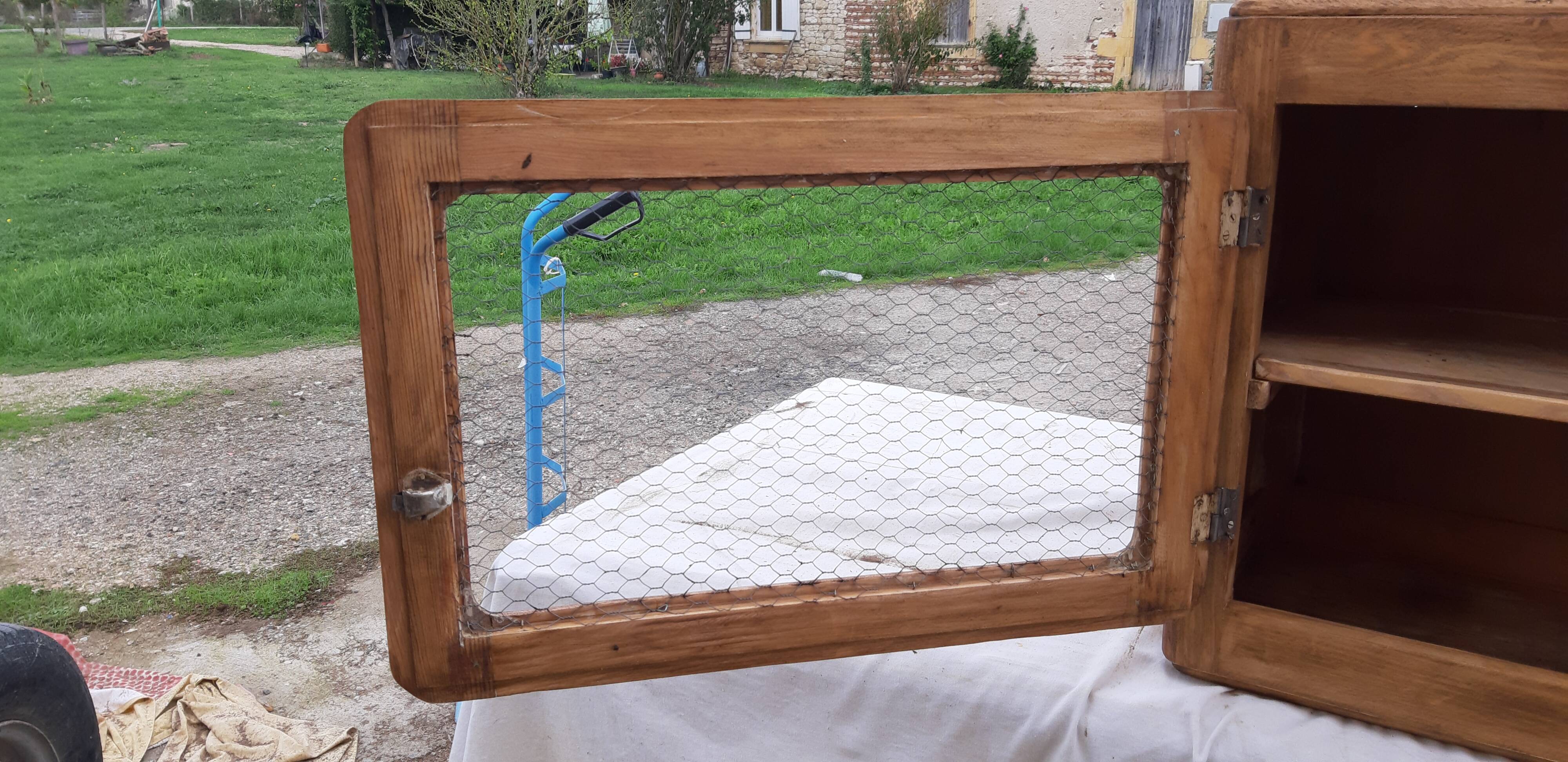 Industrial wood storage cabinet