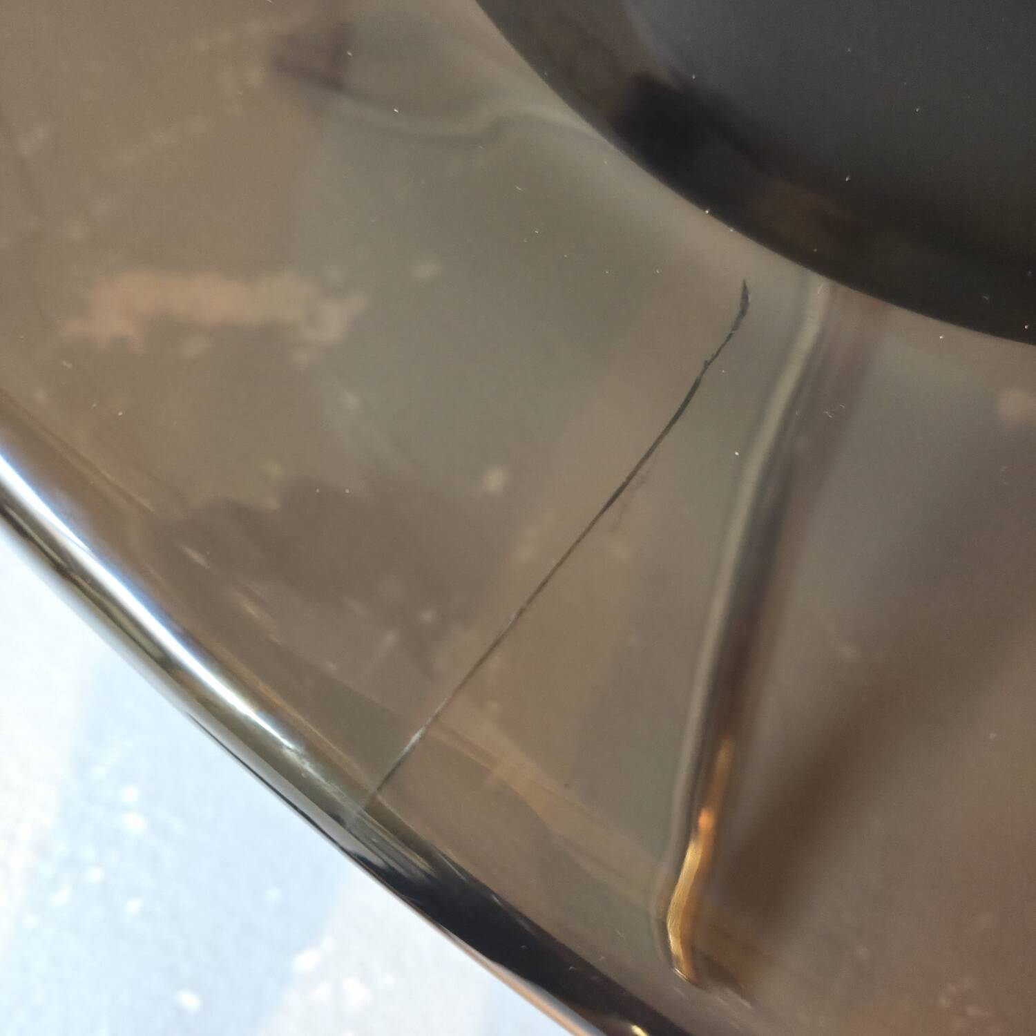 Plexiglas swivel chair