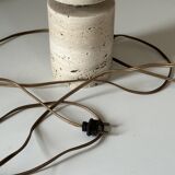 Vintage travertine lamp design 60s 70s