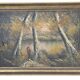 Dipinto d’atmosfera "Paesaggio Autunnale" – Vintage anni '70 con Cornice Do