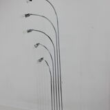 1970s Chrome and Marble Floor Lamp , Italy