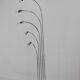 1970s Chrome and Marble Floor Lamp , Italy