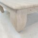 Table basse en travertin italien "Opium", années 1980.