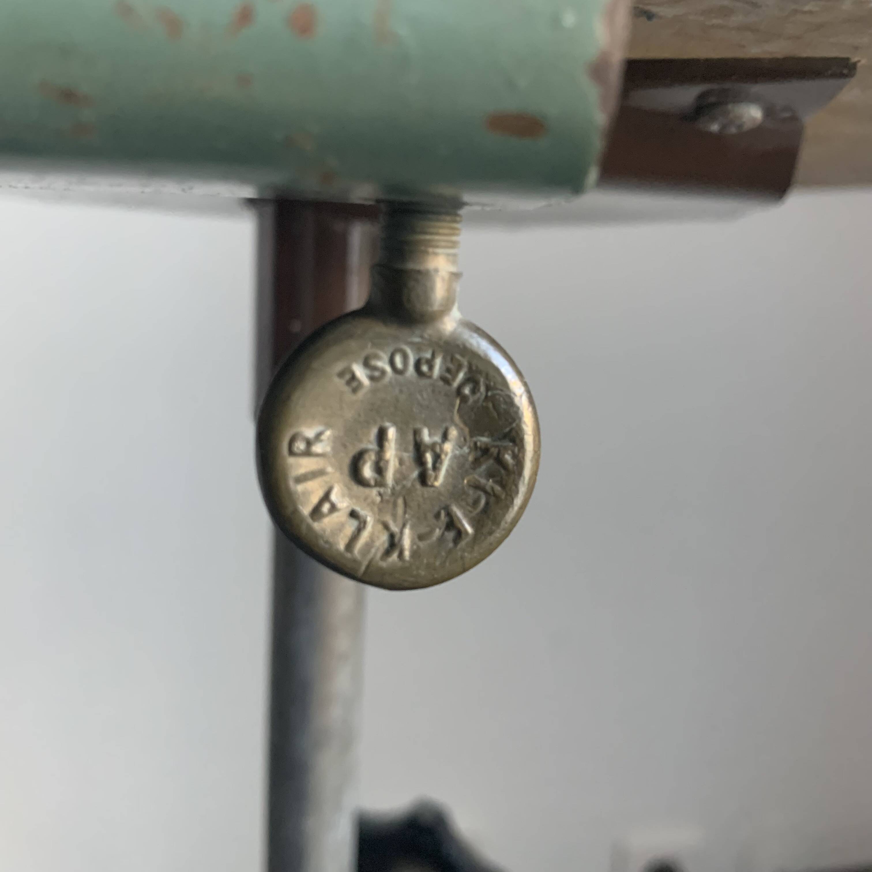 Vintage 1950 industrial workshop factory lamp KI-E-KLAIR design - 80 cm