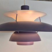 PH5 pendant light in purple by Poul Henningsen for Louis Poulsen, Denmark 1960