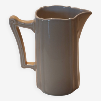Beige art nouveau pitcher 19 century