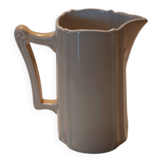 Beige art nouveau pitcher 19 century