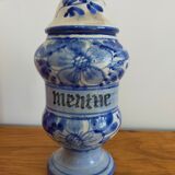 Pharmacy pot old vintage apothecary herbalist mint