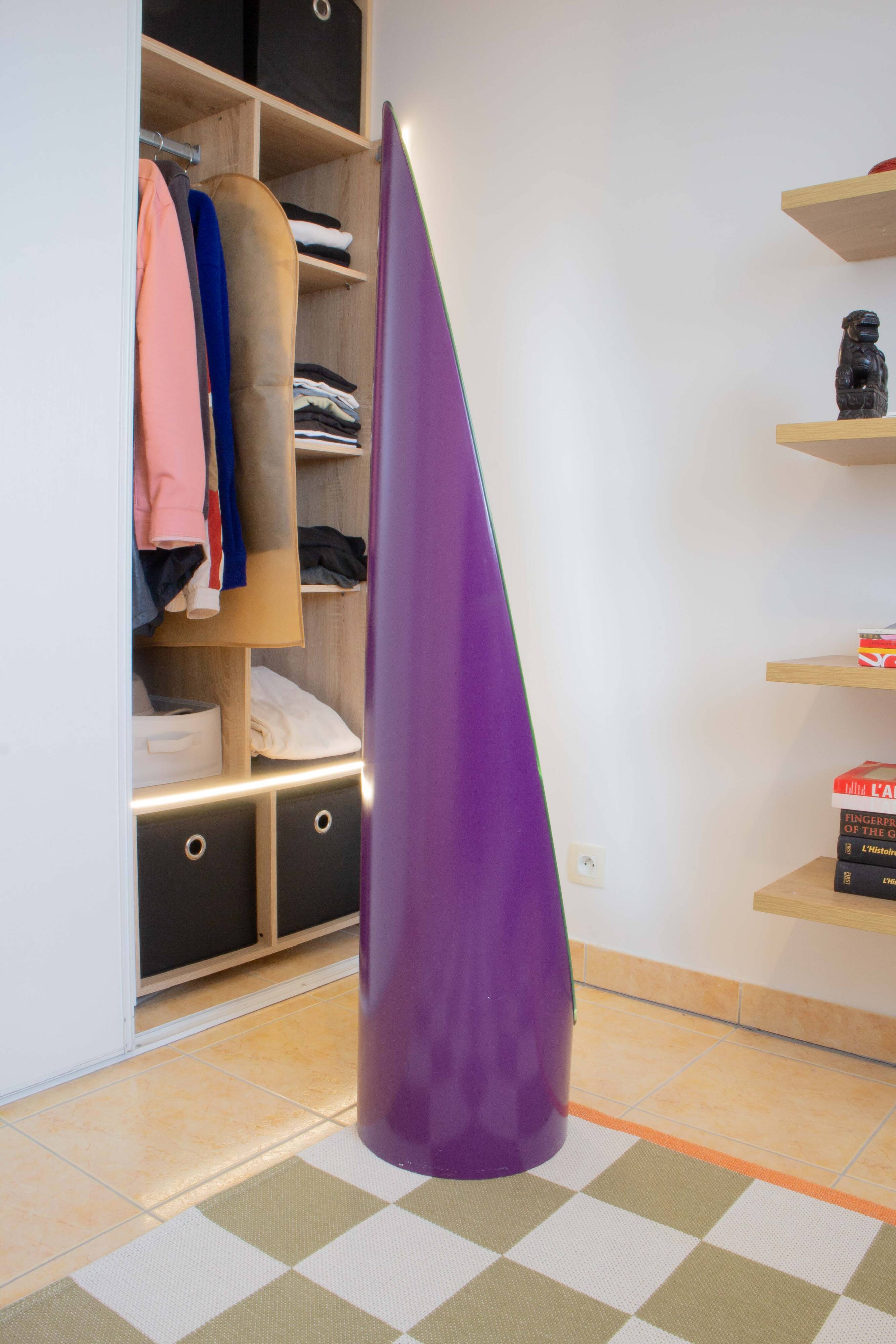 Purple lipstick mirror