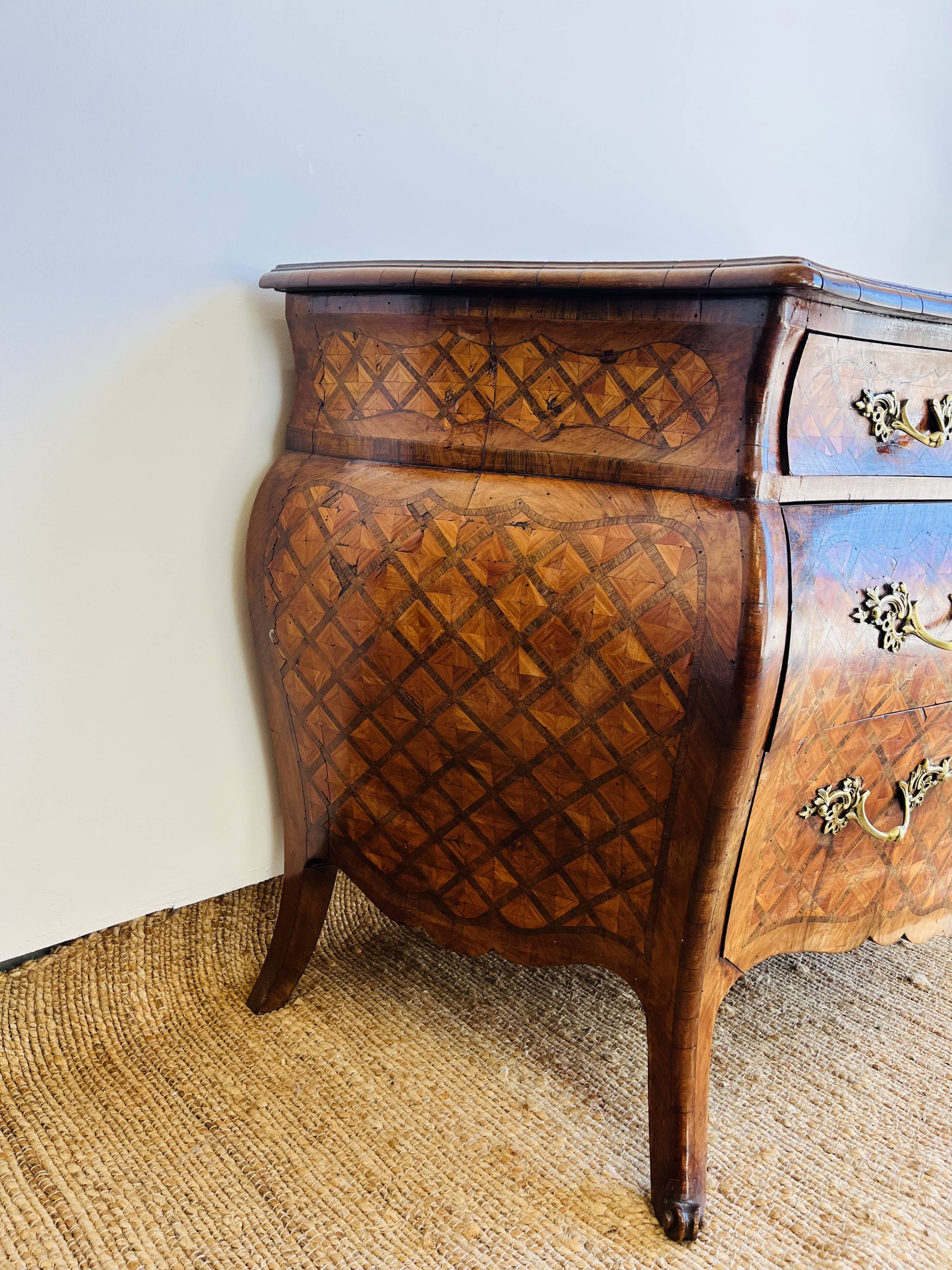 Louis XV style tomb chest of drawers