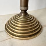 Bronze lamp "acorns" 50s, vintage naturalist light fixture