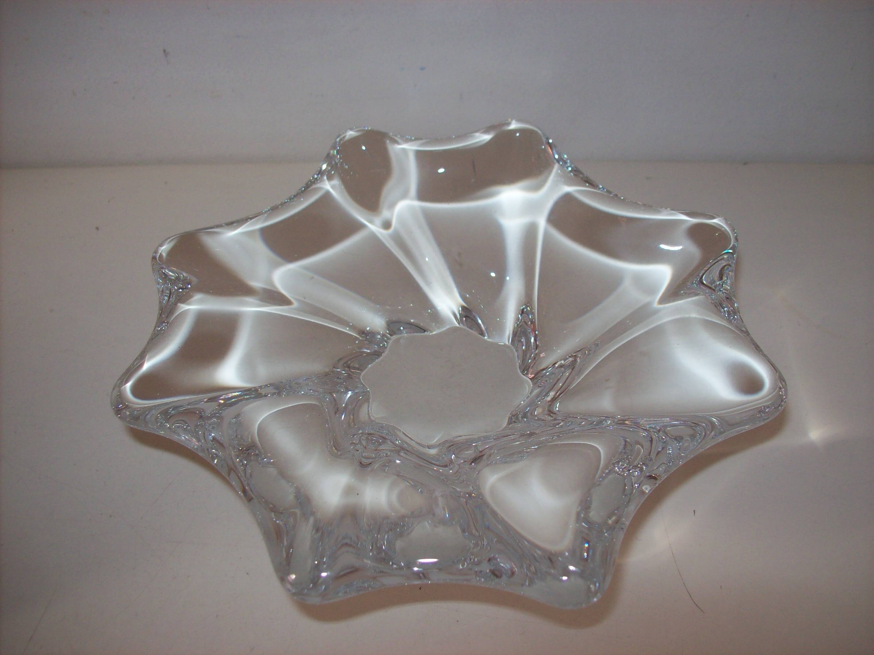 Baccarat crystal pocket tray