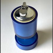 Vintage SAROME Japan Table lighter in Blue Plastic