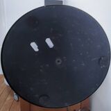 Articulated reading floor lamp in gold metal from the 90s