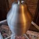 Seau à glace des années 70 poire en aluminium brossé made in Italy