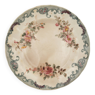 Assiette Ter de Fer Fleurs