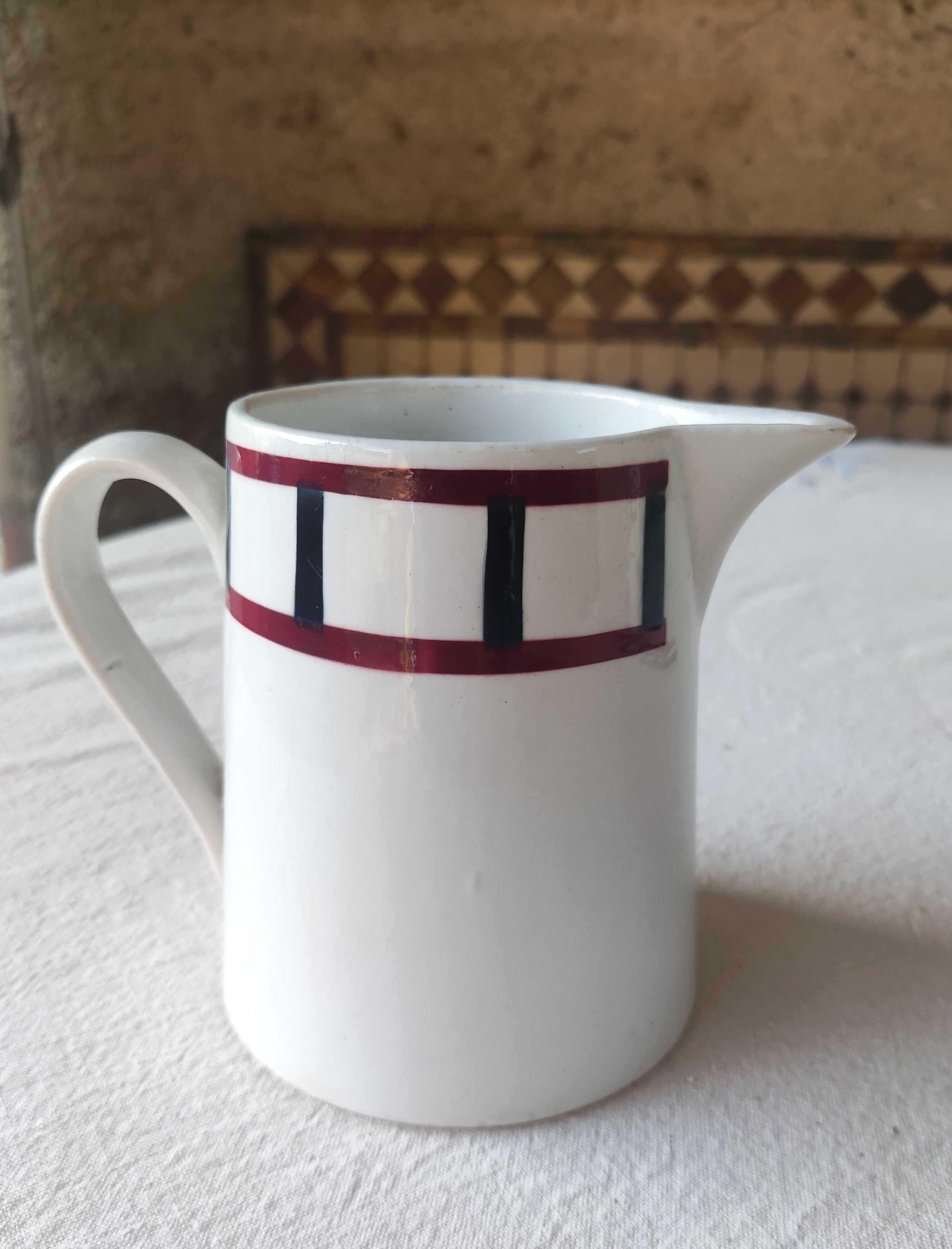 Basque pitcher in Badonviller earthenware