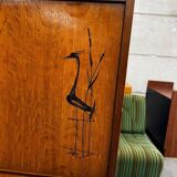 Armoire / secrétaire / meuble bar vintage en bois