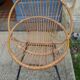 Salon en rotin vintage