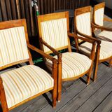 Lot of 4 old armchairs