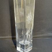 Cristallerie de Vannes le Châtel - Vannes Cristal France - Square vase - Cut crystal