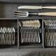 Christofle - Christofle cutlery set with silver metal beads for 12 people. 172 items.