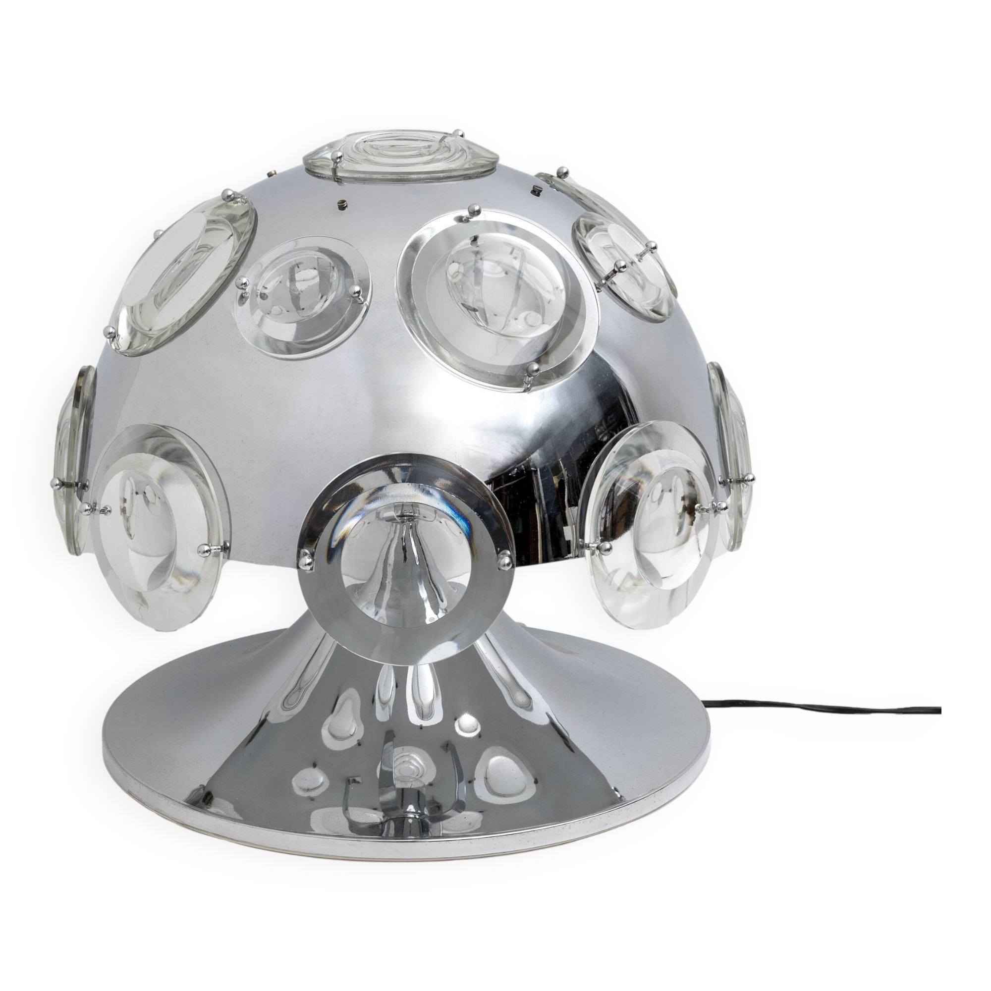 Oscar Torlasco for Stilkronen Italian Rare Big Table Lamp, 1970s