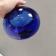 Blue PROVENCE bowl designed by Per Lütken for Holmegaard Glassworks 1955 Denmark