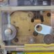 Vintage wall clock in electric smi formica with date
