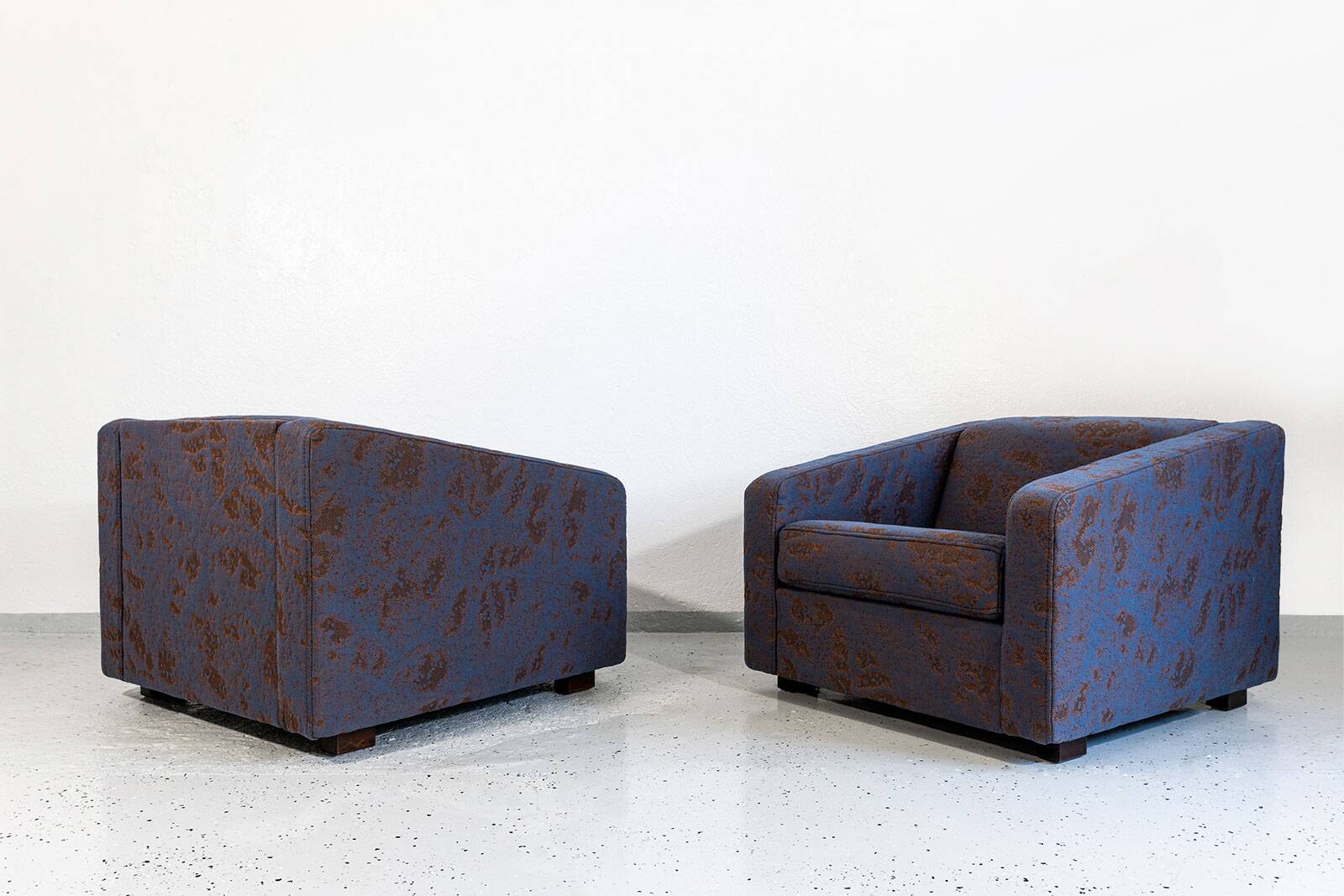 Vintage Geometric Armchairs By Zfm, Poland, 1970s, Set Of 2