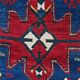 Antique Karabakh carpet, naturally dyed wool, Caucasus 19th century