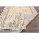 1970s Turkish Oushak Handmade Wool Cotton Beige Area Rug 116x192