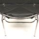 2x Vintage black leather armchair by Strässle HE1106 designed by Hans Eichenberger