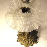 Bronze swan neck wall light 1900