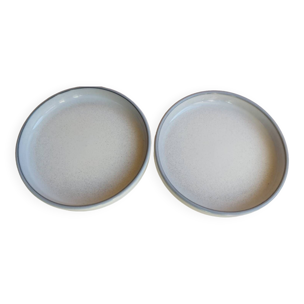 Lot de 2 sous verre en céramique Vintage