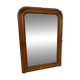 Large antique gold mirror with floral decoration – 105 × 78 cm