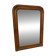 Large antique gold mirror with floral decoration – 105 × 78 cm