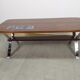 Table basse art déco vintage bois carrelage chrome