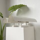 Pair of Parscot wall lights in white lacquered metal from the 80s