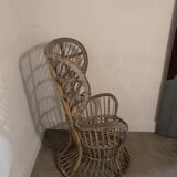 Armchair Emmanuelle rattan, Gio Ponti