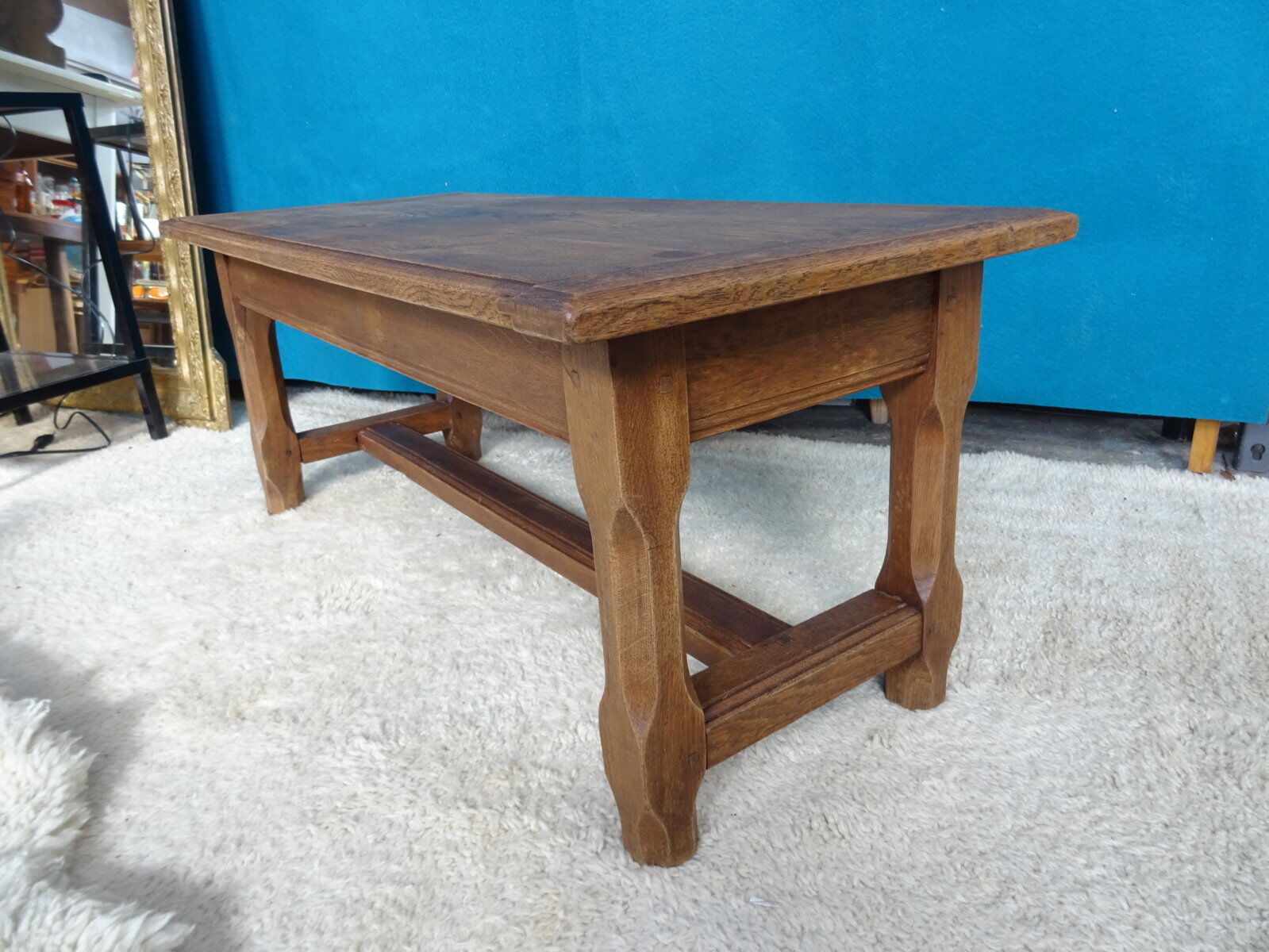 Solid oak farmhouse coffee table