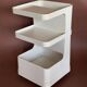 Flair Plastic Trolley on Wheels White 1970s Space Age Vintage