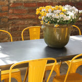 Industrial metal table of the 50s