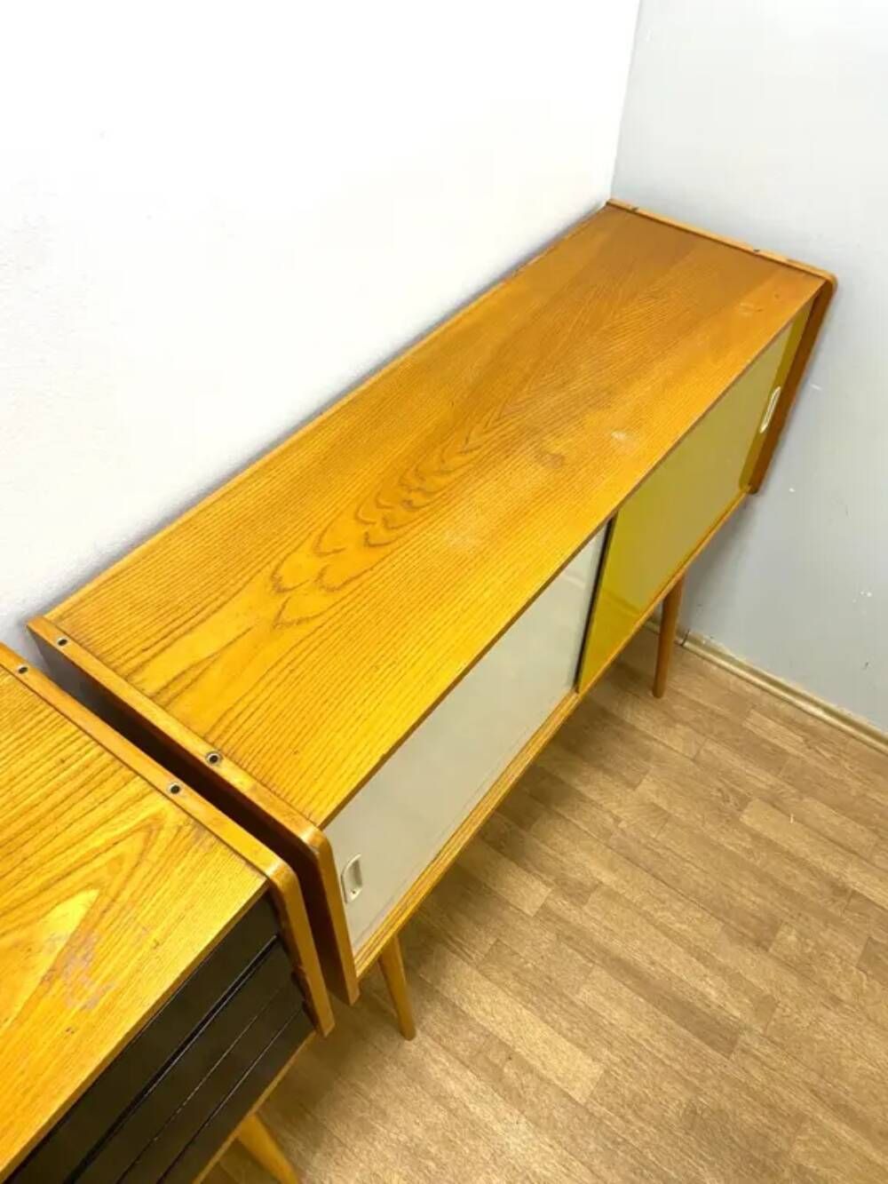 Retro chests of drawers, Jiří Jiroutek, 1960s, Czechoslovakia