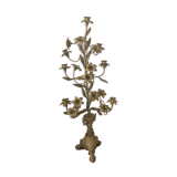 Chandelier 7 bougies en laiton vintage
