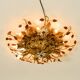 Large gilt Italian ceiling lamp from the 1960s by Banci Firenze with 9 sock
