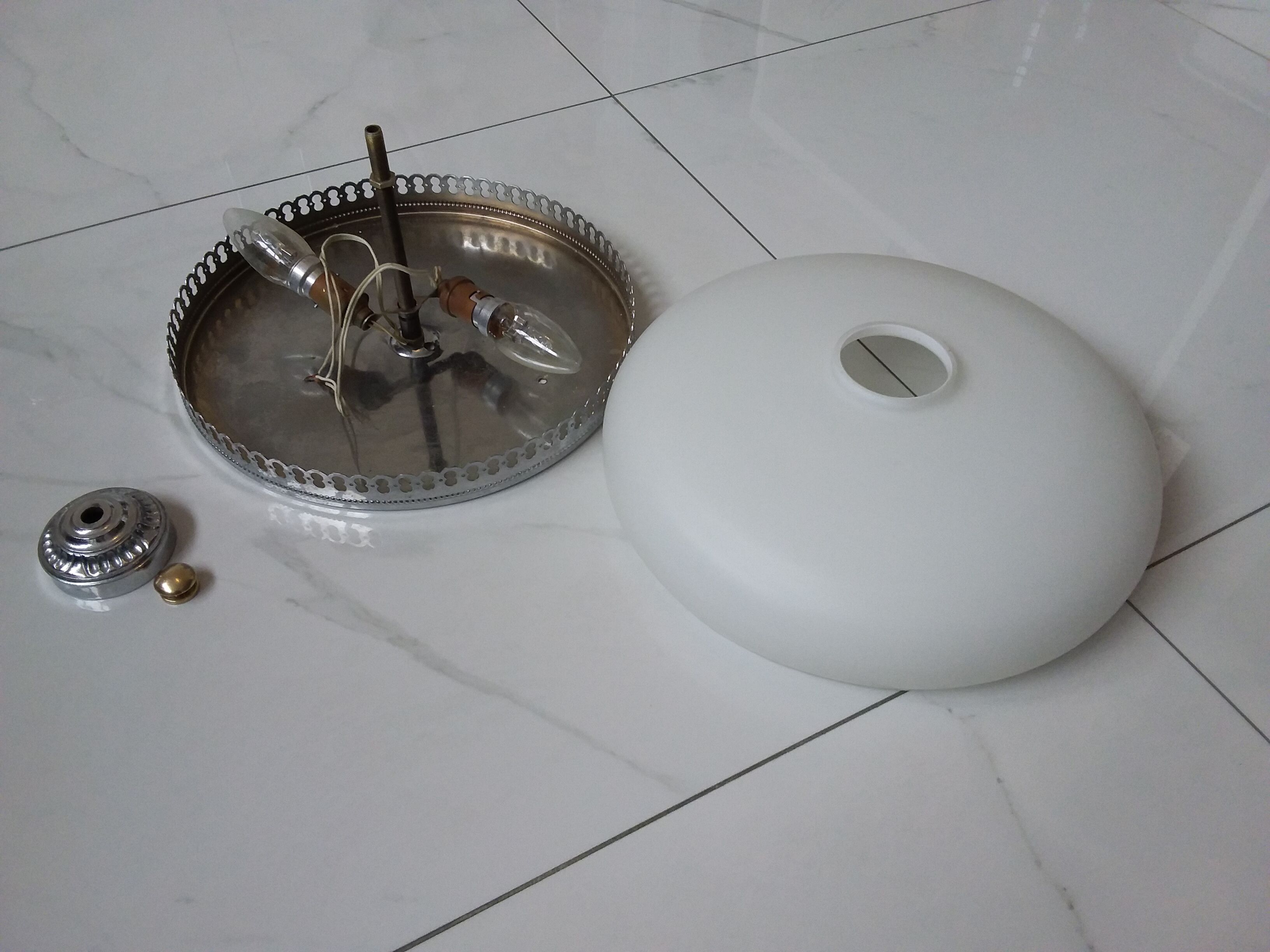 Vintage opaline ceiling