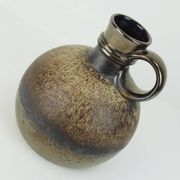 1970s vase steuler-keramik model 308/20 shades of brown and metallic glaze
